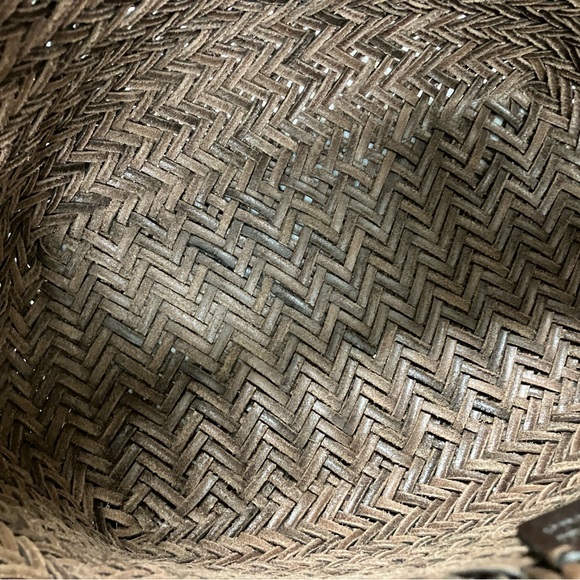 Dragon Diffusion Triple Jump small dark brown - leather woven basket tote - Picture 2 of 14